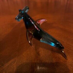 Gallerie II Glass blue Hammerhead‎ Shark Figurine ornament